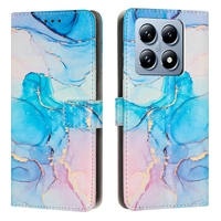 Étui portefeuille en cuir effet marbre pour Xiaomi 15 Pro 14T 13T POCO F6 Redmi NOTE 14 5G 14C A3 4G K70E K70 13 4G 12 13C Housse à rabat