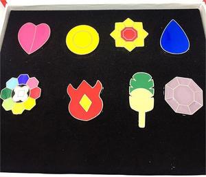Insignias de pokemon para gimnasio, conjunto de caja de alfileres de Anime de la Liga Kanto Johto Hoenn Sinnoh Unova Kalos, monstruo de bolsillo, 6 diseños - Product Image 2
