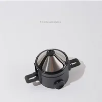 Infuseurs à café et à thé réutilisables en acier inoxydable, filtre à café pliable portable pour le camping et les voyages