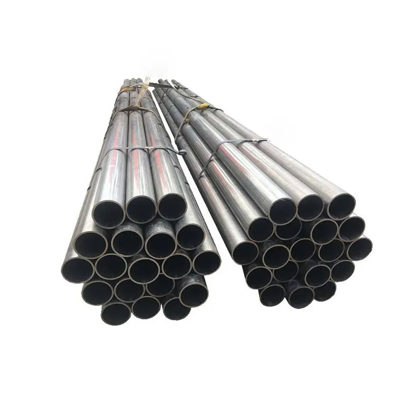 Fabbrica vendita direttamente ERW tubo di ferro 6 metri saldato tubo d'acciaio tondo Erw nero acciaio al carbonio tubo