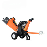 Broyeur de bois GS100 pour usage agricole, déchiqueteur à tambour à essence 7 CV, capacité 100 mm, 115 kg, portable pour l'aménagement paysager des terres agricoles