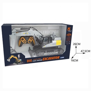 Nhà Máy Giá 15CH 2.4GHz RC Xe ủi đất máy xúc Đồ chơi mô hình kim loại với ánh sáng âm nhạc phun màu xám RC đồ chơi - Product Image 4