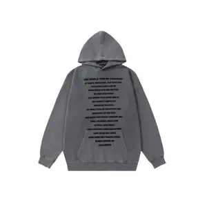 Wholesale Customization Hip Hop Hoodie Long Sleeve Hooded Men's printed hoodie With Popular Discount