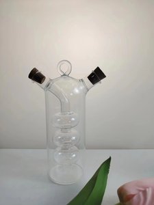 Distributeur d'huile et de vinaigre 2 <span class=keywords><strong>en</strong></span> 1, cruche <span class=keywords><strong>en</strong></span> verre avec <span class=keywords><strong>bouchon</strong></span> <span class=keywords><strong>en</strong></span> liège, qualité alimentaire, soufflé à la main, <span class=keywords><strong>pour</strong></span> la cuisine, bouteille d'huile et de vinaigre <span class=keywords><strong>pour</strong></span> épices - Product Image 3