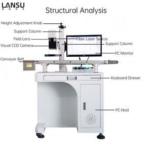 JPT M7 MOPA Raycus Fiber Laser 20w 30w 50w 60w <b>Split</b> Color Laser Marking <b>Machine</b> - Product Image 3