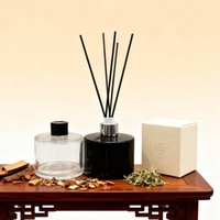 Diffuseur de parfum d'ambiance de luxe 50 ml 120 ml 200 ml, grand flacon unique avec bâtonnets en bambou