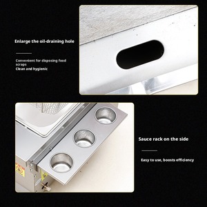 Gas Griddle <b>Fryer</b> With Low Pressure Valve Stainless Steel Body Food Processing <b>Machinery</b> For Grilling And Frying - Product Image 4