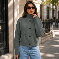 Hochwertige Kleidung für Damen, stilvolle Damen-Strickjacke im koreanischen Stil, Damenbekleidung im westlichen Stil mit Freizeit-Tops