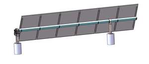 Sistema de Seguimiento Solar, Rastreador Solar de Eje Único y Doble Eje, Soporte de Seguimiento Fotovoltaico, Soporte para Rastreador Solar, 6 Paneles Solares de 2x3 - Product Image 5