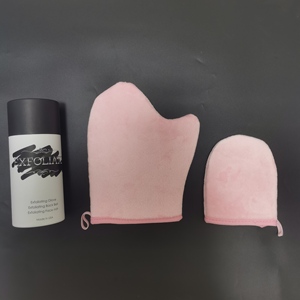 OEM y ODM, aplicador de bronceado con logotipo personalizado, guantes de bronceado impermeables, aplicación uniforme, manoplas de mano autobronceadoras de terciopelo suave de lujo - Product Image 6