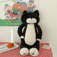 Penjualan Langsung Pabrik Mainan Kucing Plush dengan Isian Jelly Panas yang Dapat Diisi Ulang, Mainan Kucing Plush Besar 110cm, Boneka Kucing Besar