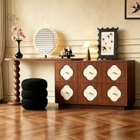 Coiffeuse traditionnelle en bois de frêne avec miroir sur pied, rangement multi-tiroirs, table de maquillage extensible pour chambre à coucher