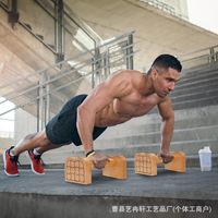 Barra de madera para flexiones, barra horizontal para fitness en casa, equipo de ejercicio de madera duradero, unisex para adultos