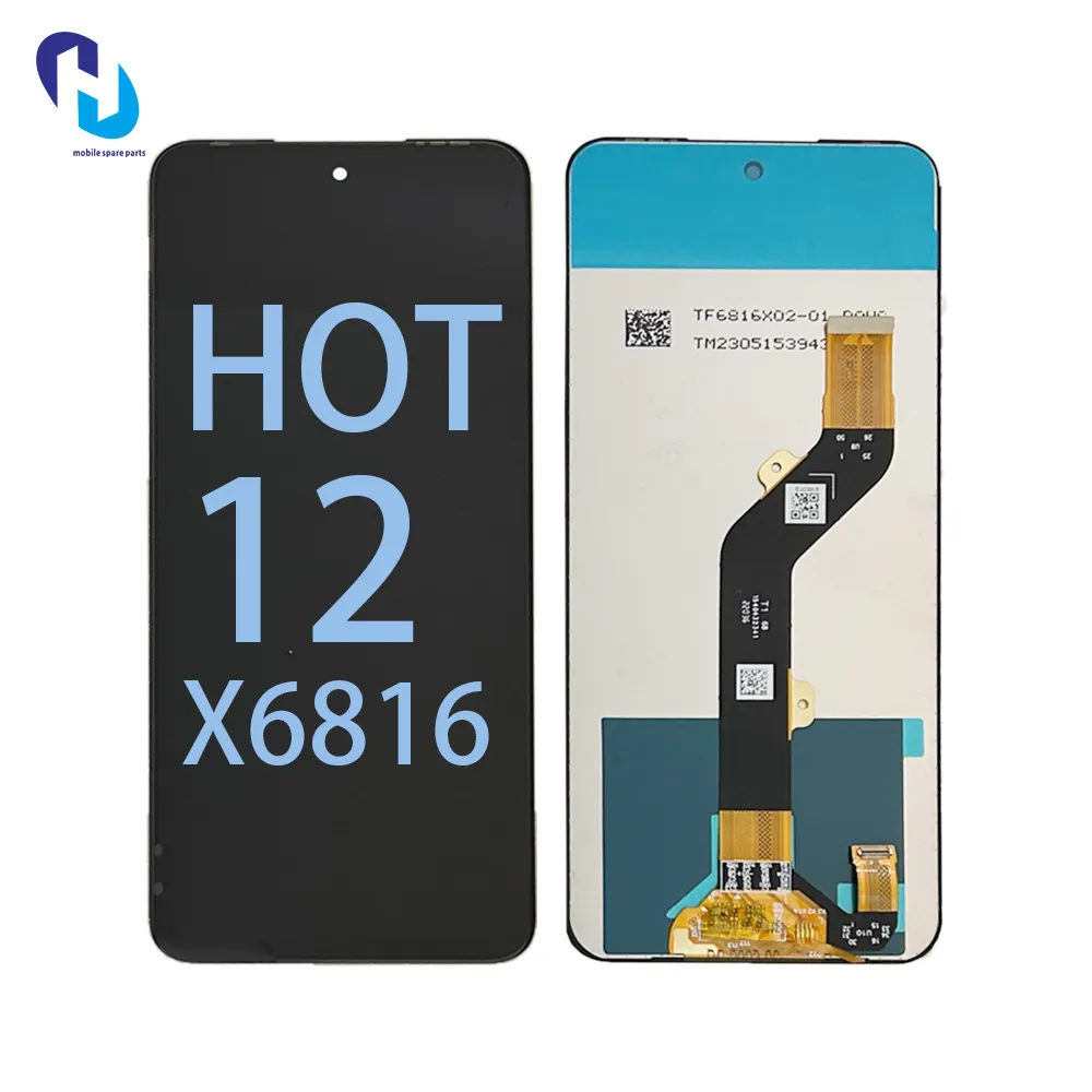 Infinix X6816C X6816D 스마트 폰 LCD 터치 스크린 선전 공장 뜨거운 판매 액세서리 지능형 휴대 전화 수리 부품