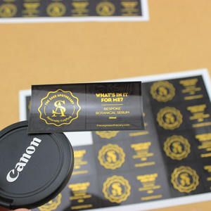 Autocollant d'autocollants décoratifs en vinyle d'étiquette ronde d'impression adhésive de n'importe quel texte <span class=keywords><strong>image</strong></span> personnalisée - Product Image 4