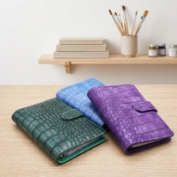 Carnets à spirales personnalisés A4 B5 A5 A6 avec logo, reliure à anneaux, impression, couverture rigide en cuir PU, journal à feuilles mobiles, carnet d'affaires