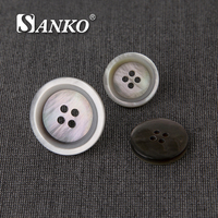 SANKO 2026 Nouveaux boutons à tige écologiques personnalisables populaires pour hommes et femmes, 4 trous, multicolores, certifiés Oeko-Tex