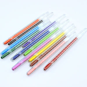 <span class=keywords><strong>Crayon</strong></span> à <span class=keywords><strong>cire</strong></span> rotatif pour enfants, ensemble de 12 couleurs, transparent et non toxique, crayons - Product Image 3