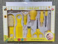 Cortaúñas para niños, fácil de usar, al mejor precio, 10 Uds., tijeras cuentagotas, peines, kit de cuidado de uñas de seguridad de alta calidad para bebés, regalo