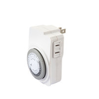 Temporizador Mecánico para el Hogar Linsheng 24h, Temporizador Electrónico Mecánico con Fotocélula para Iluminación de Patio