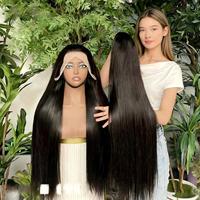 Wig Lace HD 13x4 untuk Wanita Kulit Hitam Amerika, Wig Frontal Lace HD 13x6, Wig Vietnam Full 30-40 Inch, Rambut Manusia Asli