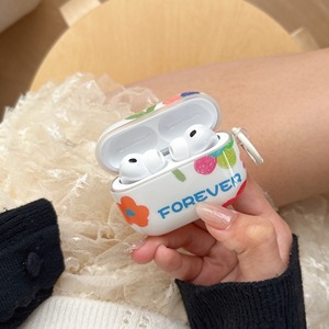 Funda para auriculares con diseño de flor pequeña roja, compatible con <span class=keywords><strong>AirPods</strong></span> 1 Pro 2 3 4 Gen, funda anticaída para auriculares - Product Image 2