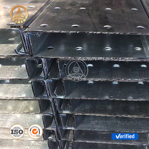 Personalizado sumergido en caliente Gi U canal Purlin astilla 100x50x20x2,5mm Z60 <span class=keywords><strong>C</strong></span> acero estructural galvanizado <span class=keywords><strong>C</strong></span> Purlin para edificios - Product Image 5