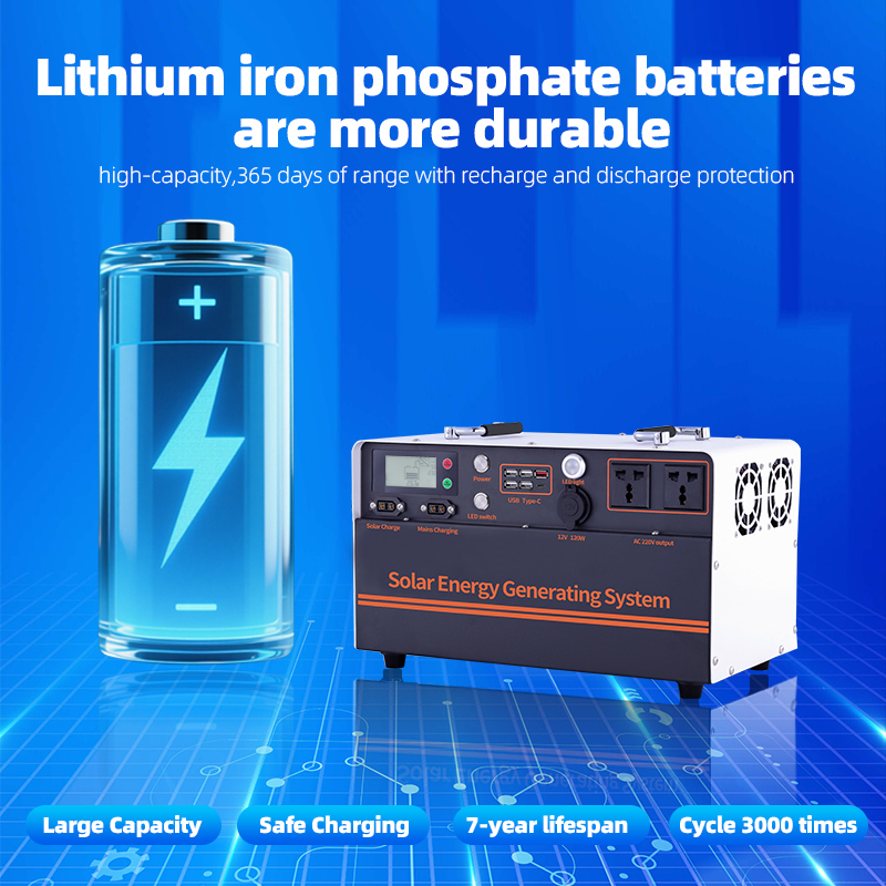 aiya2000 watt 3000WH solar energy storage system power outage emergency equipment MPPT controller portable power supply · image 5