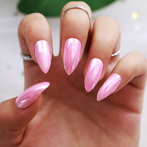 Lot d'<span class=keywords><strong>ongles</strong></span> artificiels en miroir caméléon, 24 pièces, ensemble d'<span class=keywords><strong>ongles</strong></span> courts auto-adhésifs à <span class=keywords><strong>coller</strong></span> sur les <span class=keywords><strong>faux</strong></span> <span class=keywords><strong>ongles</strong></span> - Product Image 3