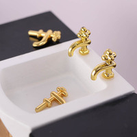 Mini modèle de robinet de poche, décoration, ornement, accessoires pour lavabo de salle de bain, maison de poupée 1:12