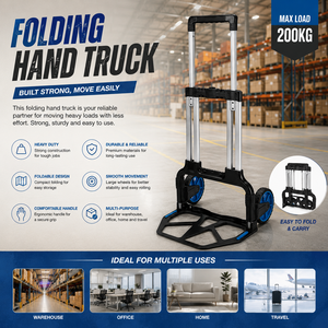 Foldable Platform Hand Cart Rolling <b>Trolley</b> <b>Metal</b> Industrial OEM Utility Carrier for Moving Cartons Office Warehouse - Product Image 1