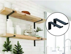 5mm Thick Heavy Duty Zinc Plated Powder Coated <strong>Silver</strong> ISO9001 Certified Single-Side Hardware Supports Metal Cast Iron L <strong>Brackets</strong> - Product Image 5