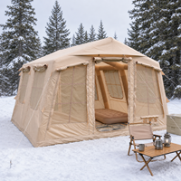 Tente gonflable chinoise 13,68 m² en Oxford pour camping, à structure pneumatique, installation rapide, portable, personnalisable OEM