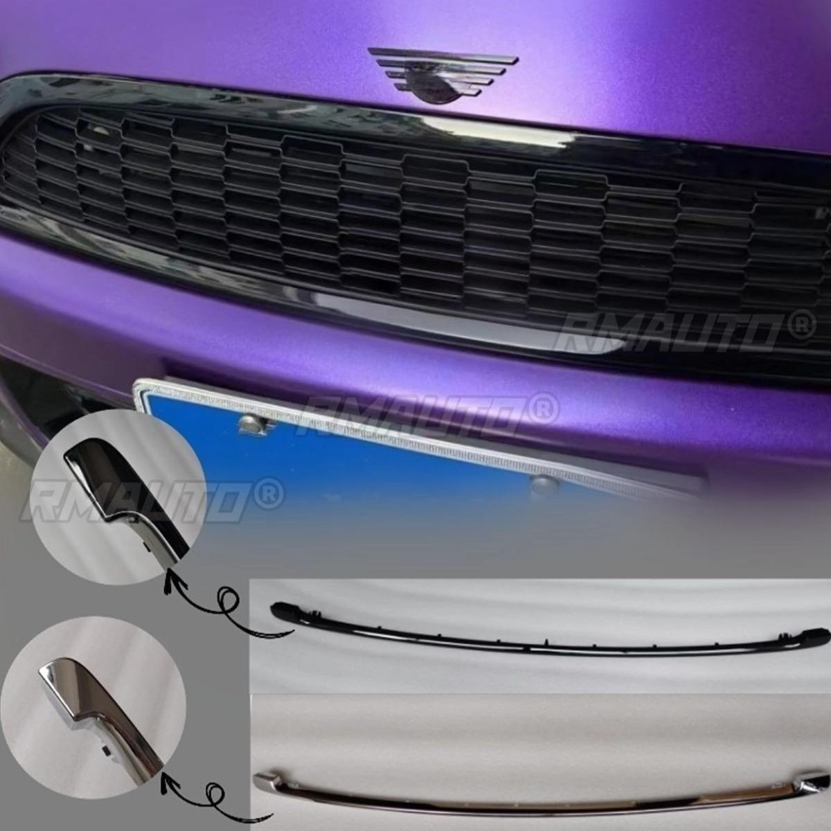 Barre lumineuse inférieure noir brillant