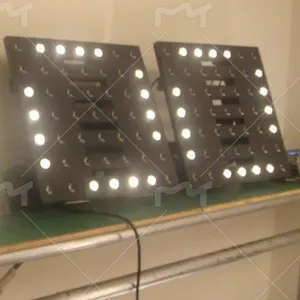 49 Uds iluminación de escenario Popular LED haz Pixel Panel pared lavado matriz LED luz dorada Control remoto RGBW luces