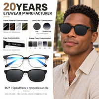 Montures de lunettes de vue et verres clipsables avec verres solaires polarisés – Vente en gros de montures de lunettes, plusieurs options de couleurs