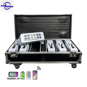 Độ sáng cao đám cưới LED uplights 12x18W rgbwa UV không dây <span class=keywords><strong>DMX</strong></span> Pin rửa ứng dụng ánh sáng & IR cho DJ Sân khấu sự kiện Câu lạc bộ Đảng - Product Image 1