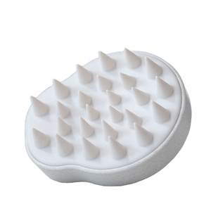 Masajeador de Cabello de Silicona Biodegradable, Exfoliante para Cuero Cabelludo, Peine de Masaje para el Crecimiento del Cabello - Product Image 1