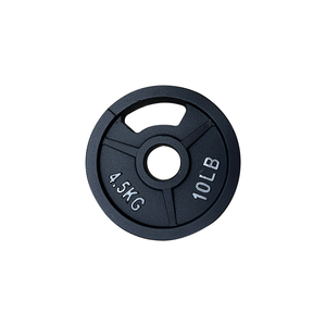 Discos de Pesas de Hierro Fundido para Levantamiento de Pesas en Casa, Culturismo, Levantamiento de Potencia, Pintura Negra, Agarre de Hierro para Gimnasio - Product Image 1