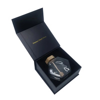 Boîte-cadeau de luxe en carton rigide noir pour pots de miel d'abeille VIP