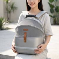Sac à dos de transport pour animaux de compagnie tendance, grand espace, respirant, pour chat, avec bretelles confortables pour les promenades en extérieur et les voyages
