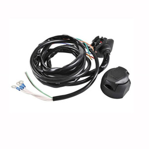 Ensemble de prises de <span class=keywords><strong>remorque</strong></span> 13 broches pré-câblées en cuivre 100% avec câble en PVC de 2m | Connecteur de type ouest pour câblage de caravane et de <span class=keywords><strong>remorque</strong></span> - Product Image 1