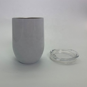 Stainless Steel Wine Tumbler Wholesale 12oz Double Wall Stainless Steel Sublimation Blank Custom Stemless Swig Wine Tumbler