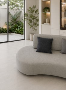 Sofá Esquinero Moderno Sudut Luna en Forma de L para Sala de Estar, Mueble de Tela Personalizado con Tela Premium para Muebles de Sala - Product Image 4