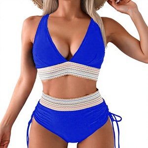 Women Halter <b>Neck</b> Bikini Set Brazilian Style Swimsuit Stretch Fabric Beachwear Fashion Swimwear Summer Holiday - Product Image 4