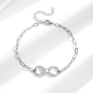 Bracelet chaîne en moissanite de mode en gros, plaqué argent et or, bijoux en moissanite pour femmes - Product Image 4