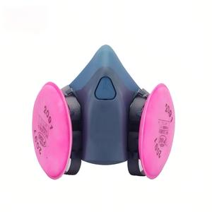 <span class=keywords><strong>Masque</strong></span> respiratoire demi-face réutilisable en silicone OEM, protection <span class=keywords><strong>anti</strong></span>-<span class=keywords><strong>poussière</strong></span>, soudure, vapeurs chimiques, vente directe usine, <span class=keywords><strong>3M</strong></span> - Product Image 1