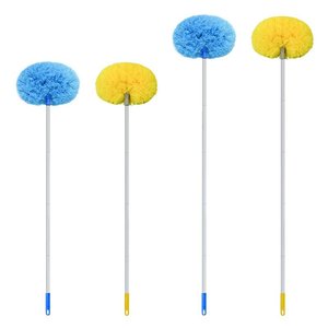 Brosse à poussière télescopique multifonctionnelle en fibre pour ventilateur de plafond, longueur 1,8 m - Product Image 5