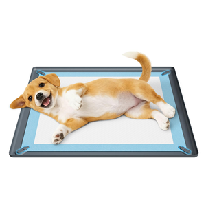 Silicone Wall-mounted Dog <b>Pee</b> <b>Pad</b> Holder Tray Reusable Puppy Potty Training <b>Pads</b> Extra Large Toilet Wee <b>Pee</b> <b>Pad</b> Holder for Pet - Product Image 1