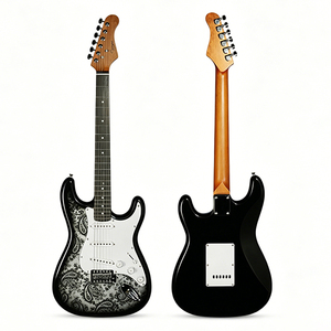 39 Inch Lightning ST Style Elektrische Gitaar, Single Tremolo Populierenhouten Body Gesloten Stemmechanieken voor Volwassen Beginners Groothandel - Product Image 2